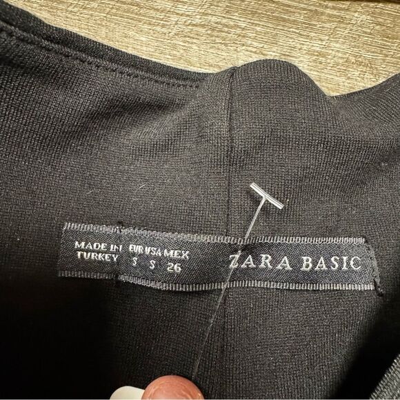 Zara Black High Waist Leggings Size Small - Picture 6 of 8